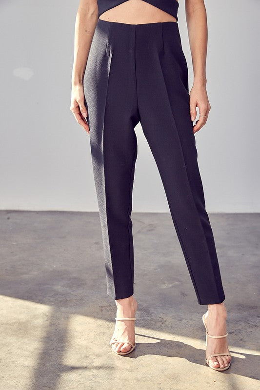 HIGH WAISTED SLIM DRESS PANTS