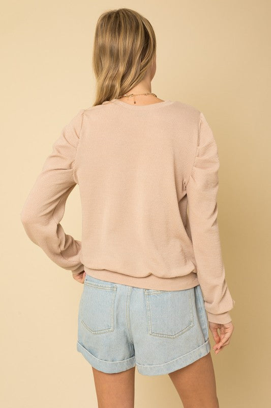 Long Sleeve Top W/ Puff