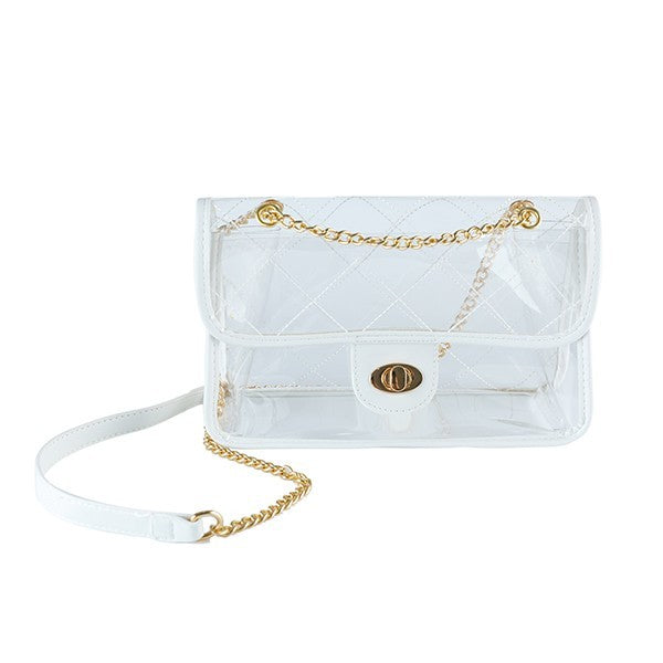 QUILTED CLEAR BAG