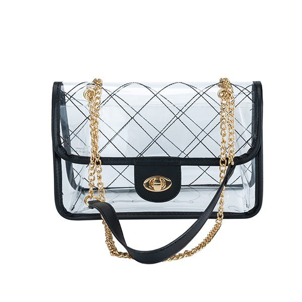 QUILTED CLEAR BAG