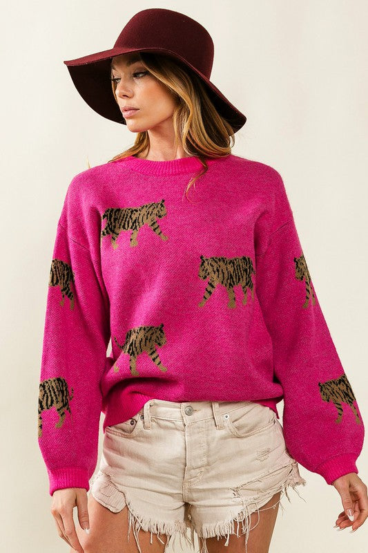 Tiger Pattern Sweater