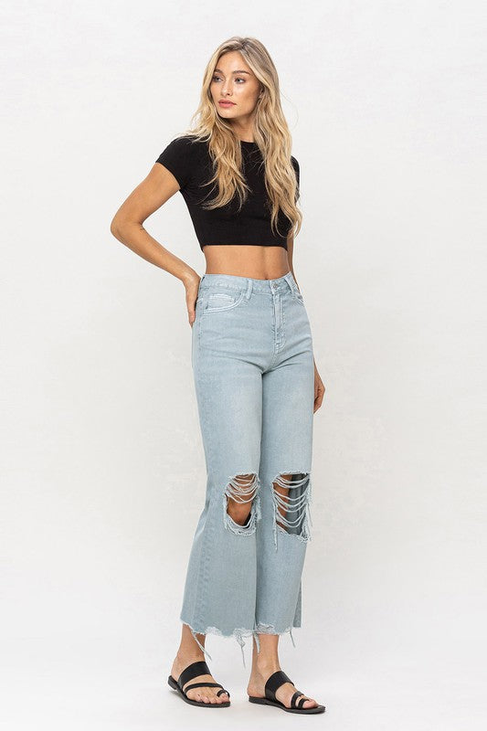 Vintage Crop Flare Jeans