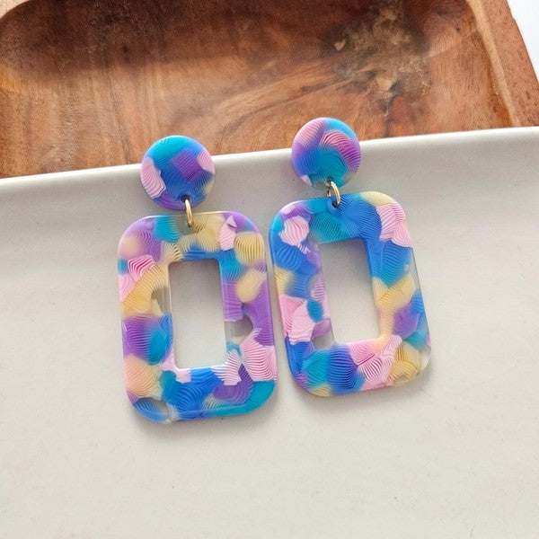 Margot Earrings - Watercolor