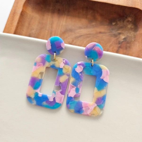 Margot Earrings - Watercolor