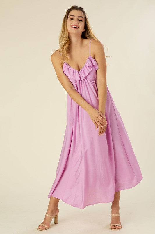 Easy Going Maxi dress with ruffles