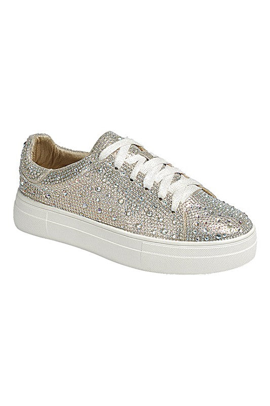 MAKE A STATEMENT RHINESTONE SNEAKERS