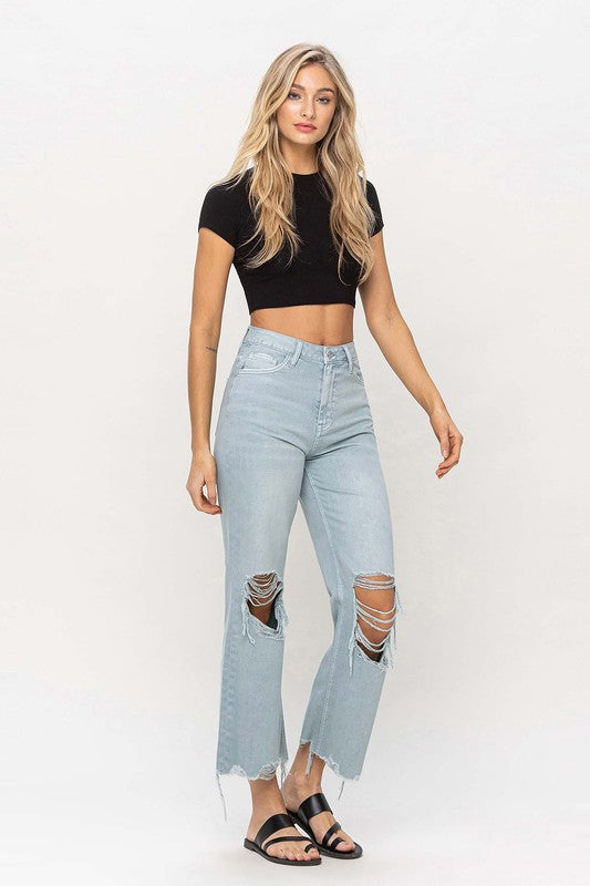 Vintage Crop Flare Jeans