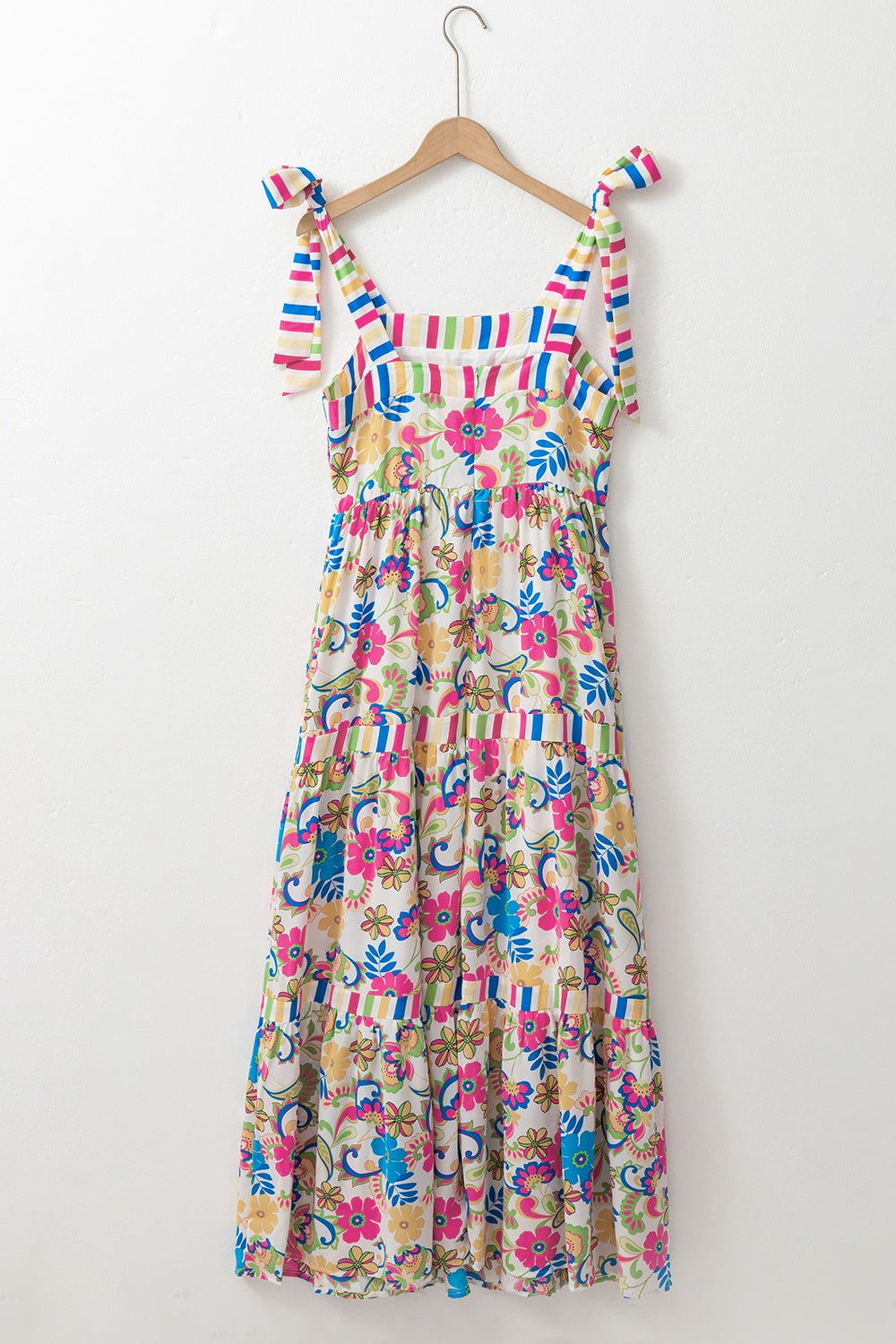 Preorder Tied Floral Sleeveless Maxi Dress