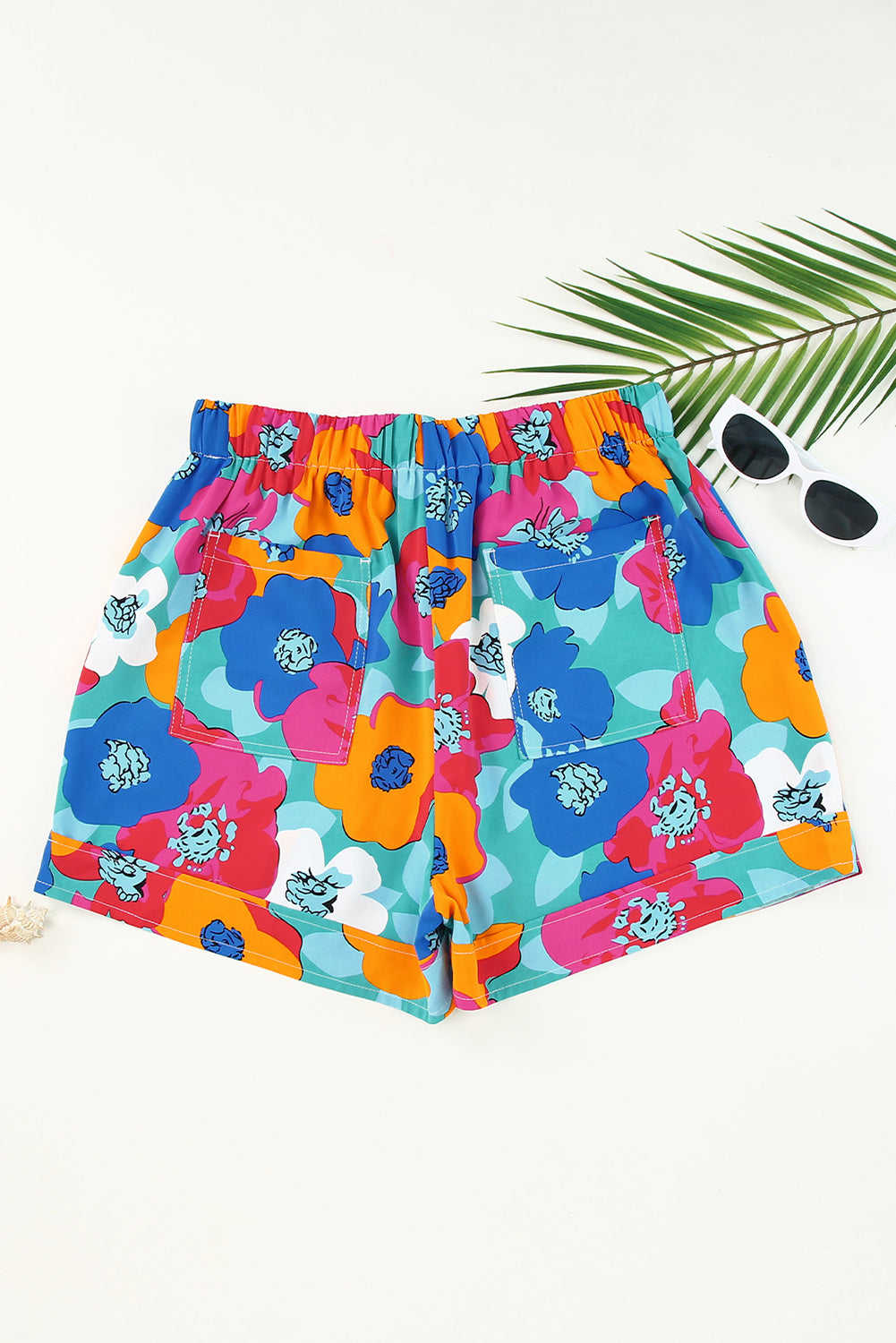 Preorder Drawstring Printed High Waist Shorts