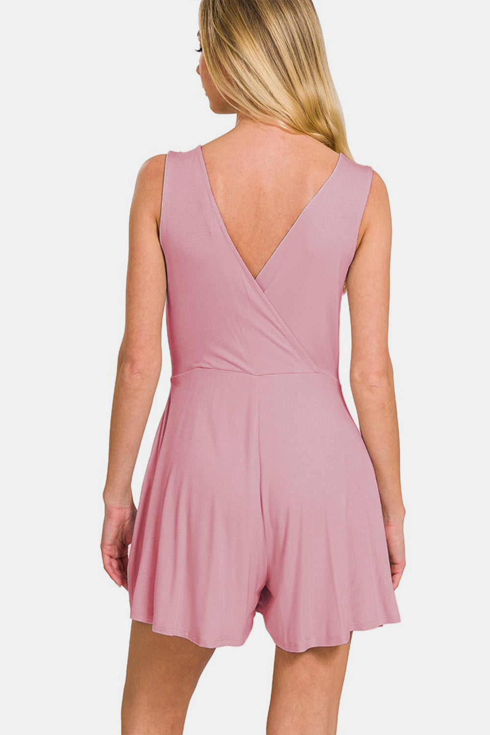 Neckline Sleeveless Romper